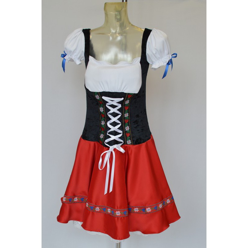 Carnival adult dress costume Bavarian Dirndl Kleid Oktoberfest