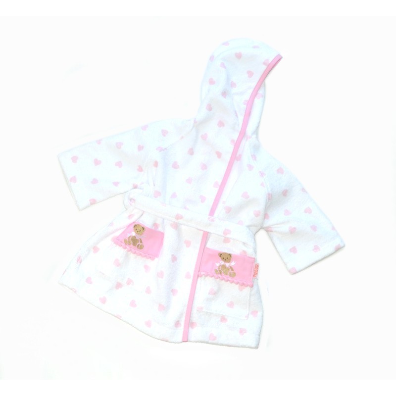 accappatoio bimb bambin 100% puro cotone