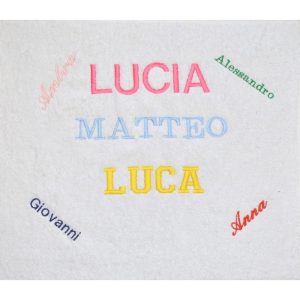 PERSONALIZZAZIONE RICAMO NOME