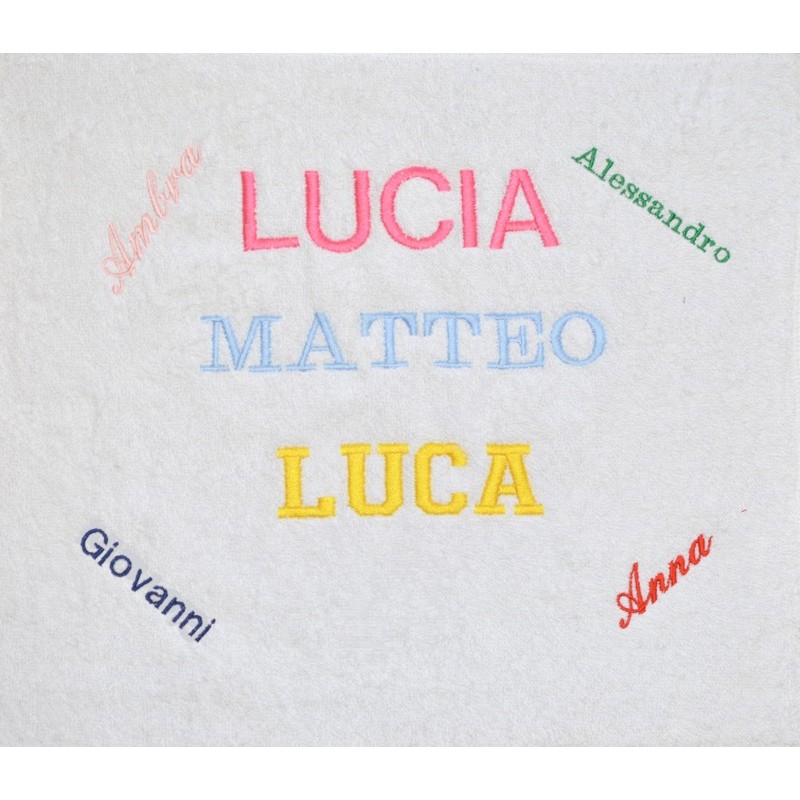 PERSONALIZZAZIONE RICAMO NOME